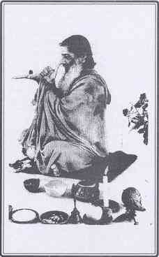 Archival instructional photograph showing preparation for Shivayoga
